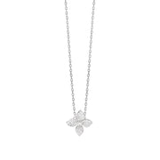 Mabina Girocollo con fiore in pavé di zirconi 553907
